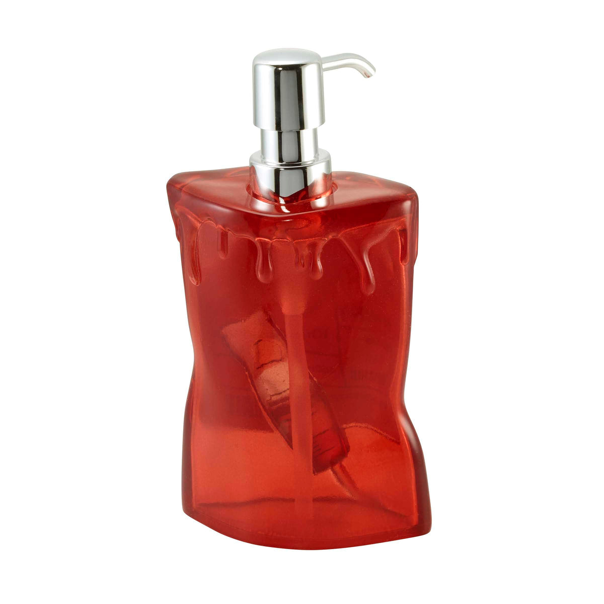 Avanti Linens – Distributeur de savon, pompe à lotion décorative pour comptoir de salle de bain ou de cuisine, décoration d’Halloween en résine peinte à la main (poche de sang)