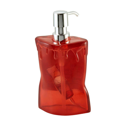 Avanti Linens – Distributeur de savon, pompe à lotion décorative pour comptoir de salle de bain ou de cuisine, décoration d’Halloween en résine peinte à la main (poche de sang)