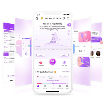 Easy@Home Ovulation Test Strips: 50 Counts LH Test for Women - at Home Surge Detection | Bulk Fertility Predictor Kits (Blue) - Available at All In One Marketplace Canada