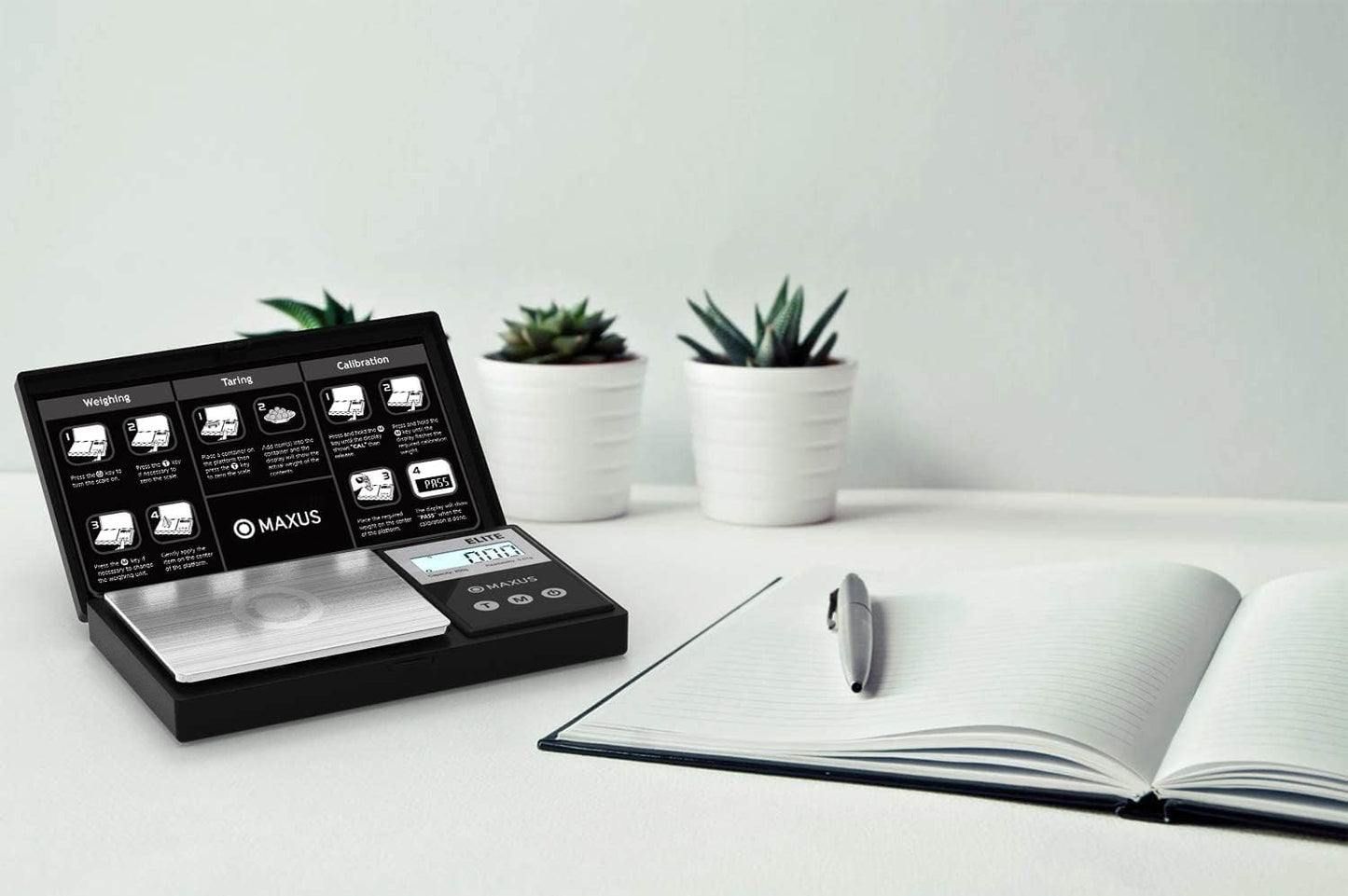 MAXUS Precision Pocket Scale 500g x 0.01g, Digital Gram Scale with Tray, Small Food Scale, Jewelry Scale, Ounces Grains Scale with Backlit LCD - Available at All In One Marketplace Canada