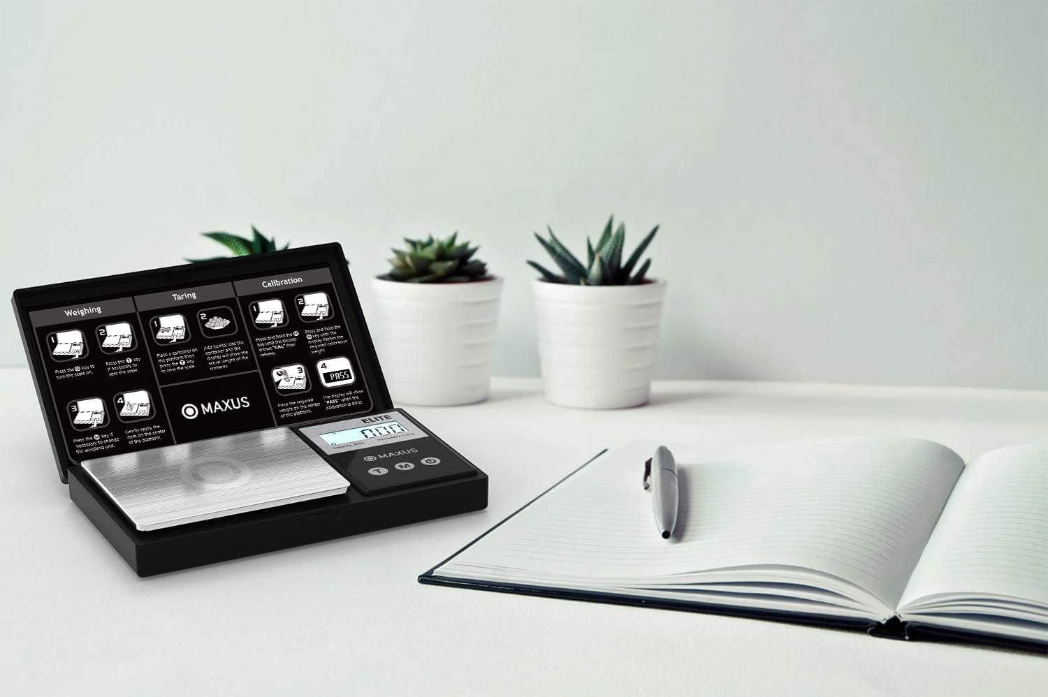 MAXUS Precision Pocket Scale 500g x 0.01g, Digital Gram Scale with Tray, Small Food Scale, Jewelry Scale, Ounces Grains Scale with Backlit LCD - Available at All In One Marketplace Canada