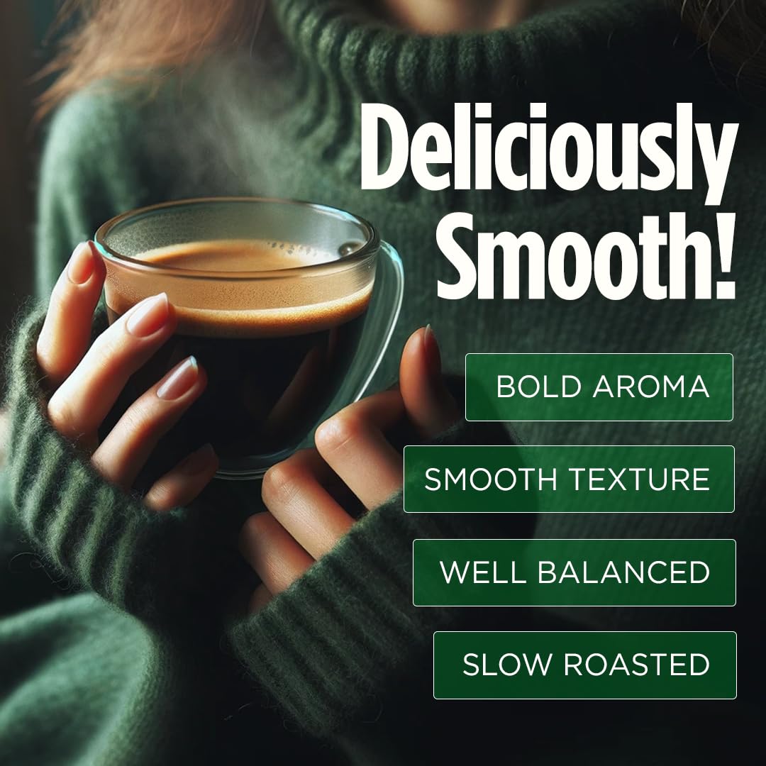 VitaCup Perfect Low Acid Ground Coffee – USDA Organic Fair Trade Dark Roast Guatemala Single Origin, Mycotoxin Free, 11 oz