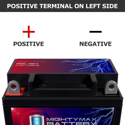 Mighty Max Battery YB9A-A - 12V 9AH 130 CCA - SLA Power Sport Battery Mighty Max Battery
