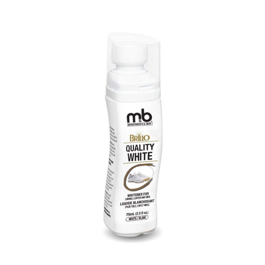 Moneysworth & Best | BRILLO QUALITY WHITE™ | 75ml / 2.5oz | Refreshes and brightens all white leather, suede, nubuck and canvas! | MADE IN SPAIN - Available at All In One Marketplace Canada