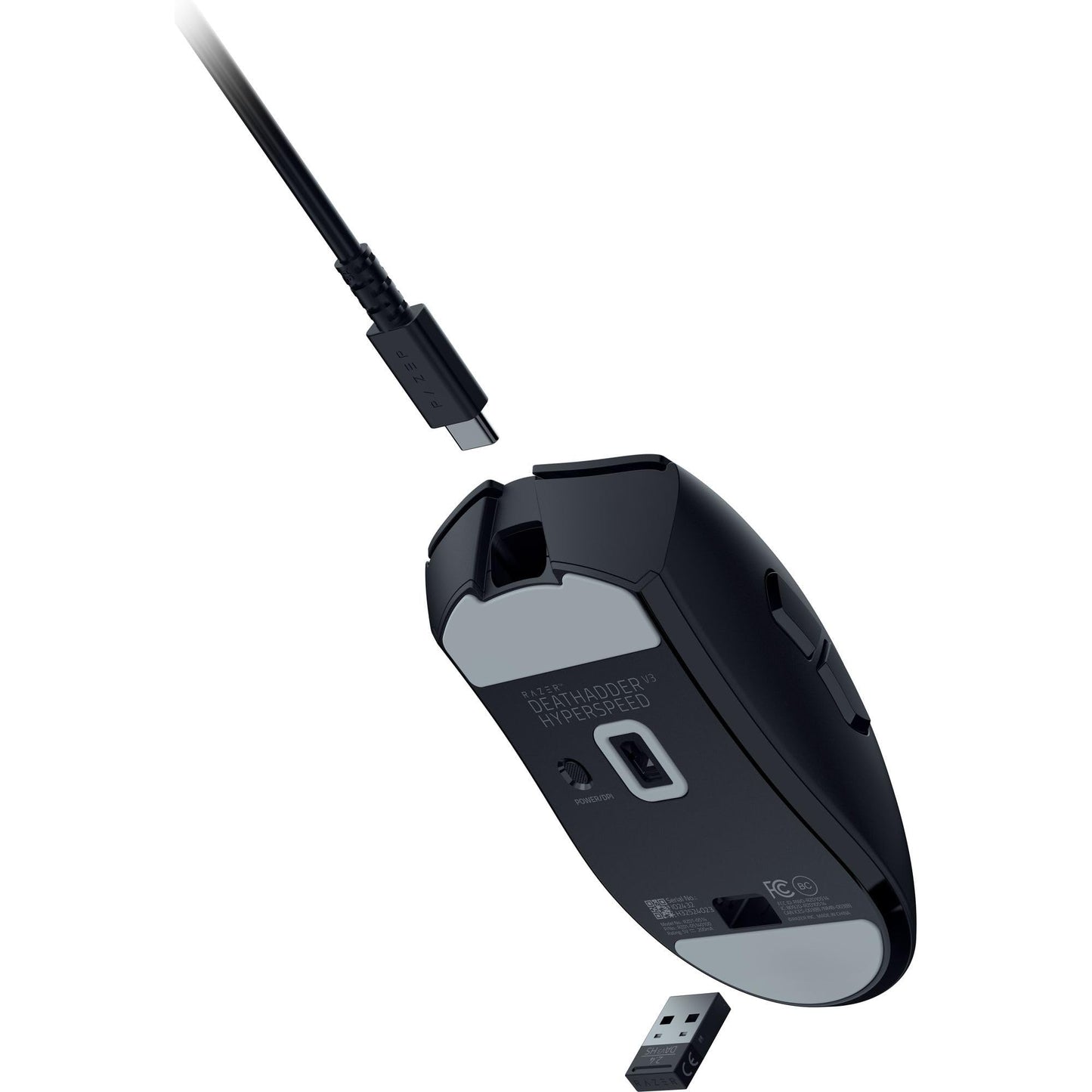 Razer DeathAdder V3 HyperSpeed Wireless Gaming Mouse: 55g Lightweight - USB C Charging - Up to 100 Hr Battery - Advanced 26K Optical Sensor - Gen 3 Optical Switches - 8 Programmable Controls - Black 🍁 All In One Marketplace Canada