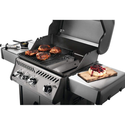 Napoleon Stainless Steel Smoker Box 67013 Add Smoky Flavor to BBQ, Easily Turn Gas Grill Into Smoker, Add Wood Chips or Chunks to Smoke Food on Barbecue Napoleon