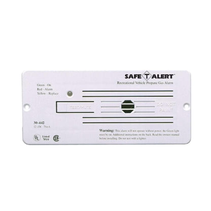 MTI Industris 12 Volt Flush Mount LP/Natural Gas Detector White 30-442-P Safe T Alert