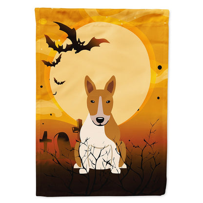 Caroline's Treasures BB4401CHF Halloween Bull Terrier Red White Flag Canvas House Size, Large, Multicolor