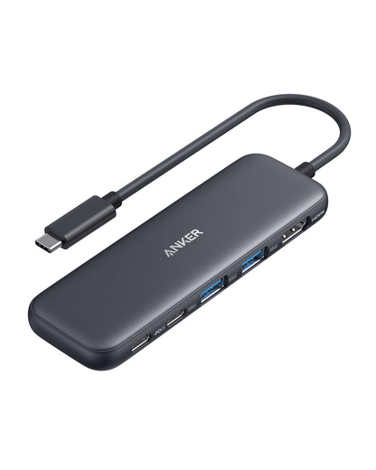 Anker USB C Hub, 5-in-1 USBC to HDMI Splitter with 4K Display, 1 x Powered USB-C 5Gbps & 2×Powered USB-A 3.0 5Gbps Data Ports for MacBook Pro, MacBook Air, Dell and More - Available at All In One Marketplace Canada