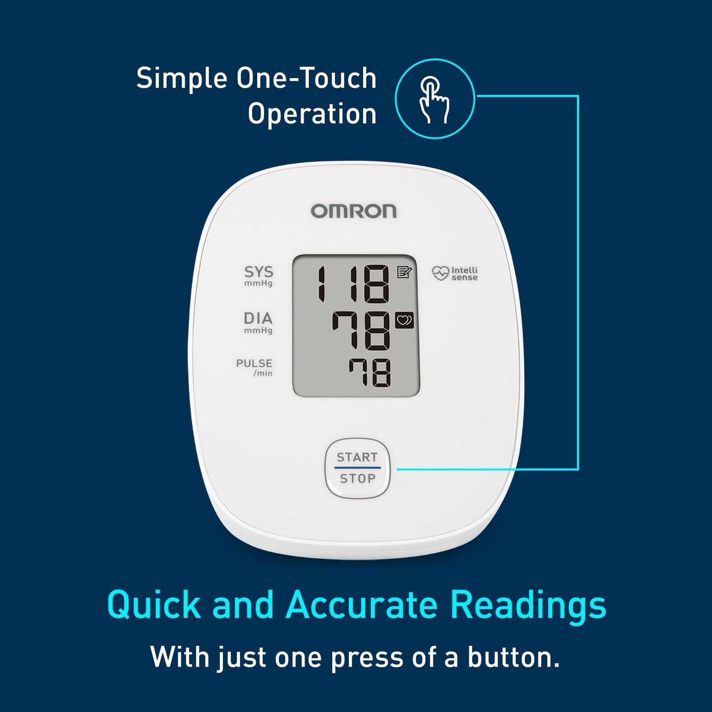 OMRON Iron Upper Arm Blood Pressure Monitor - Clinically Validated Blood Pressure Cuff - Medical Grade with Wide Range 17" Arm Cuff - Available at All In One Marketplace Canada