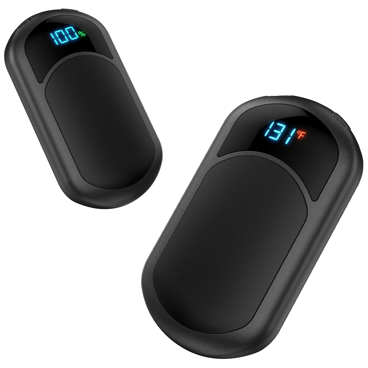 Hand Warmers 2-Pack, Rechargeable Hand Warmers, 3 Heat Settings, Up to 13Hrs, Ultra Thin Portable for Pocket Gloves Outdoor Sports, Winter Essentials for Men,Women. (HW-06 Black) 🍁 All In One Marketplace Canada