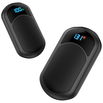 Hand Warmers 2-Pack, Rechargeable Hand Warmers, 3 Heat Settings, Up to 13Hrs, Ultra Thin Portable for Pocket Gloves Outdoor Sports, Winter Essentials for Men,Women. (HW-06 Black) 🍁 All In One Marketplace Canada