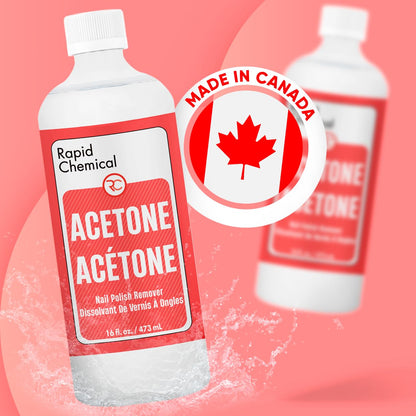 Acetone Nail Polish Remover - Made in Canada (473 ml / 16 oz) - Available at All In One Marketplace Canada
