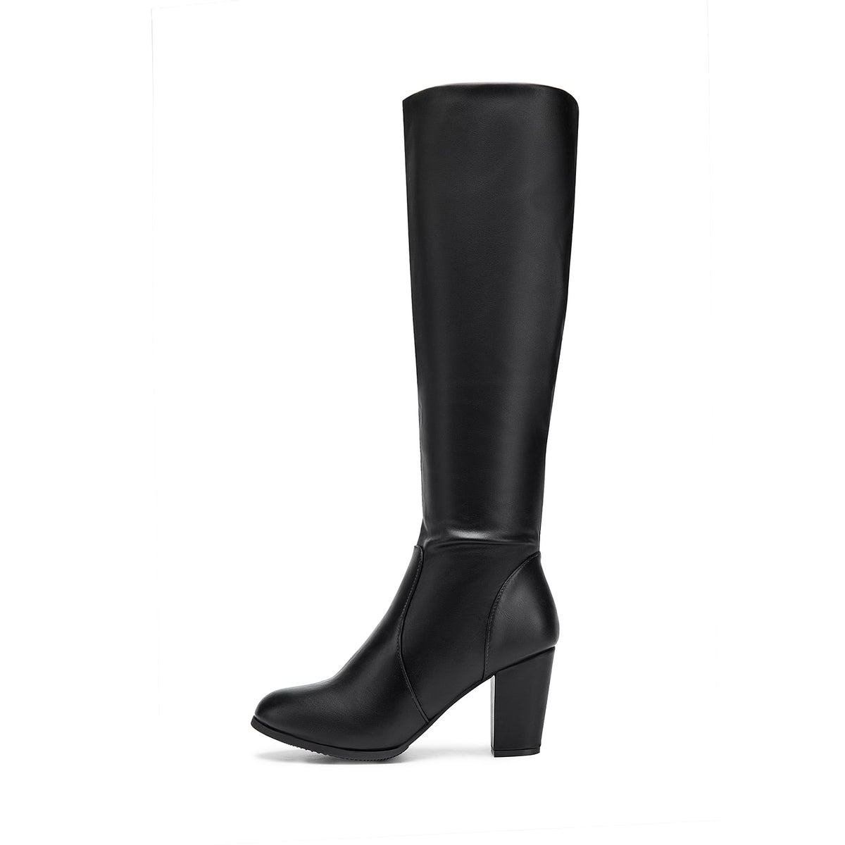 DREAM PAIRS Women Knee High Chunky Slouch Boots,Black/Pu,7.5 🍁 All In One Marketplace Canada