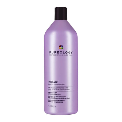 Pureology Hydrate Nourishing Shampoo for Dry Hair, 1000mL Pureology