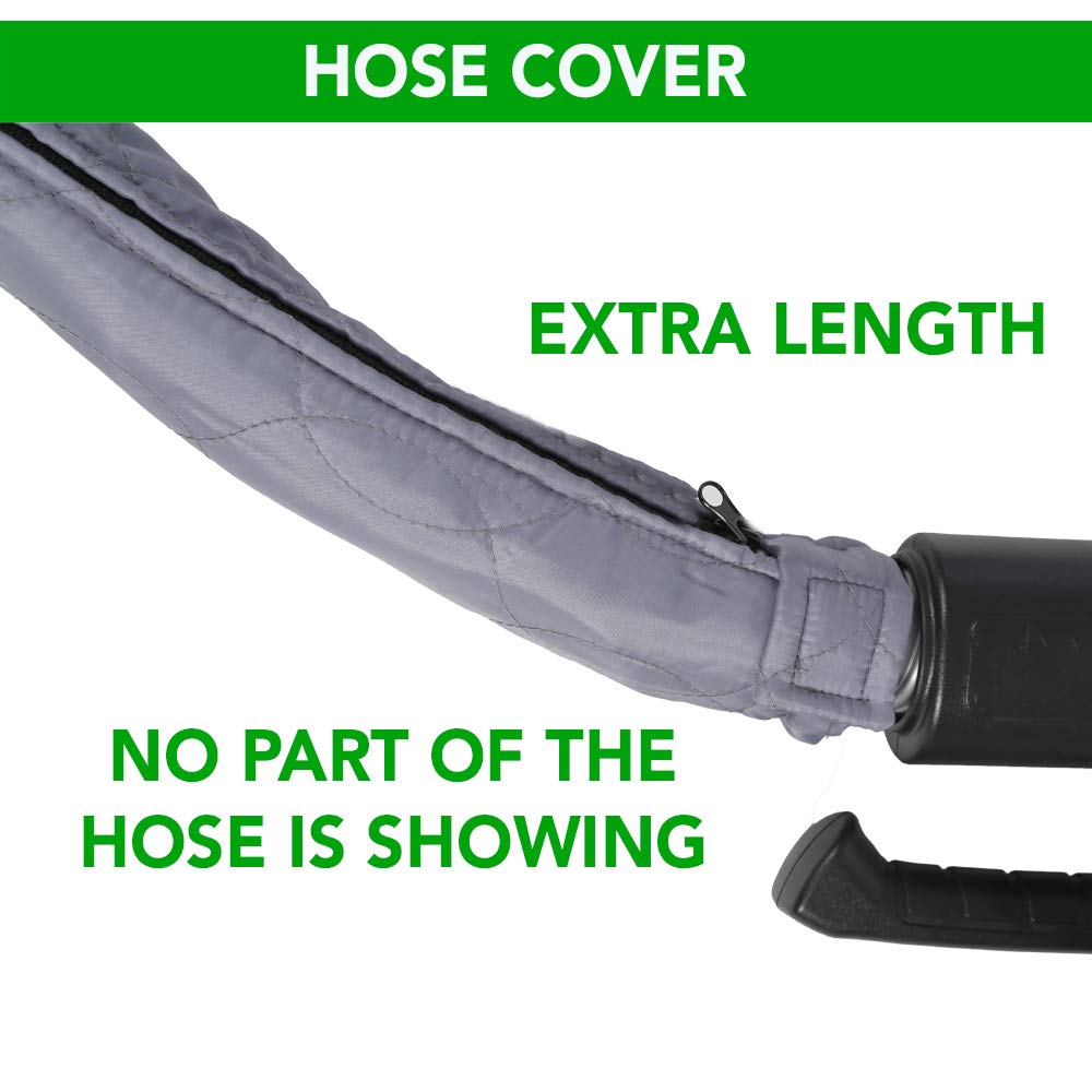 OVO Universal Padded Hose Cover, Fits All 30 to 32 ft Central Vacuum Hose, Machine Washable, Easy to Install with Zipper OVO