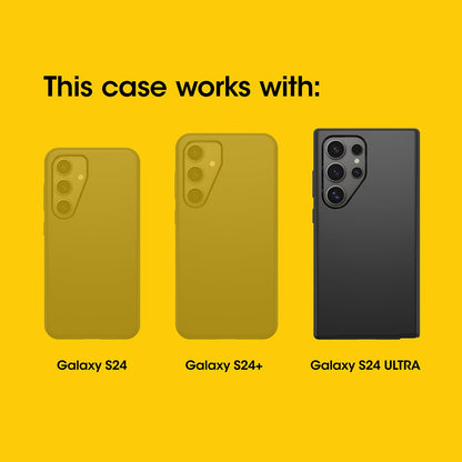 OtterBox Samsung Galaxy S24 Ultra Commuter Series Case - Black, Slim & Tough, Pocket-Friendly, with Port Protection