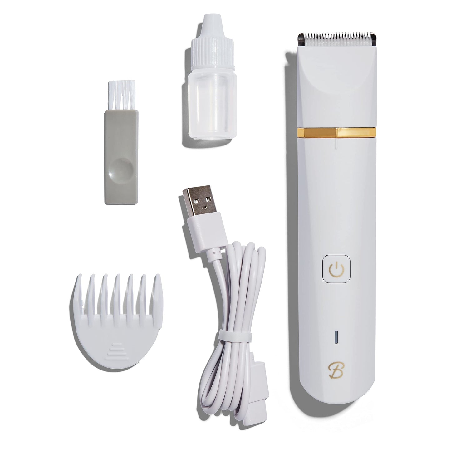 Bushbalm Electric Bikini Line Trimmer and Shaver for Close Grooming and Pre-wax Preparation, The Francesca Bikini Trimmer