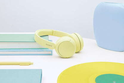 Sony WH-CH520 Wireless Headphones Bluetooth On-Ear Headset with Microphone, Yellow 🍁 All In One Marketplace Canada