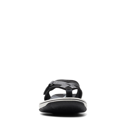 Clarks Cloudsteppers Women's Breeze Sea Flip-Flop, Black Synthetic, 6 Medium US 🍁 All In One Marketplace Canada