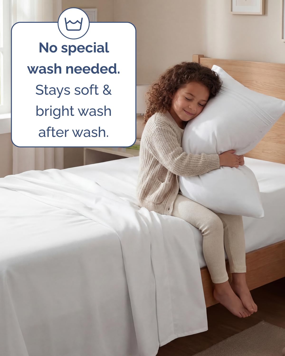 Twin Size Sheet Set - 3 Piece Set - Hotel Luxury Bed Sheets - Extra Soft - Deep Pockets - Easy Fit - Breathable & Cooling Sheets - Wrinkle Free - Comfy - White Bed Sheets – Twins Sheets - 3 PC