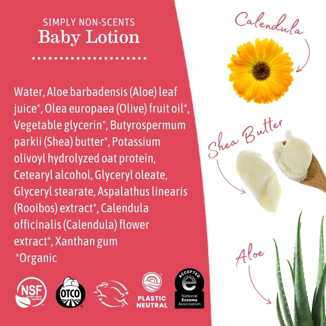 Earth Mama - Simply Non-Scents Baby Lotion for Dry Skin - 240 ml 🍁 All In One Marketplace Canada