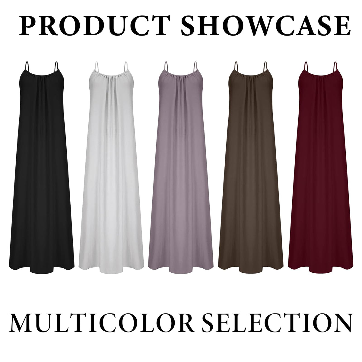 Tubeluck Backless Cami Dress for Women Summer Sleeveless Long Casual Sundress Lady Solid Color Open Back Lounge Dresses Holiday House (CA/US, Alpha, Medium, Regular, Regular, Black) 🍁 All In One Marketplace Canada