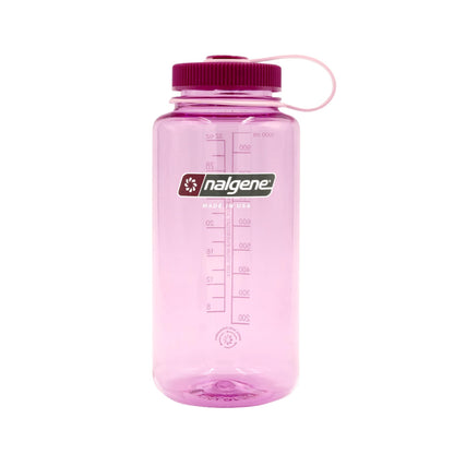Nalgene 32 oz Wide Mouth Water Bottle, Cosmo w/Platinum
