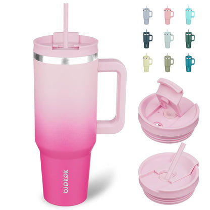 BJPKPK 40 oz Insulated Tumbler with Handle & Straw, Stainless Steel 🍁 All In One Marketplace Canada
