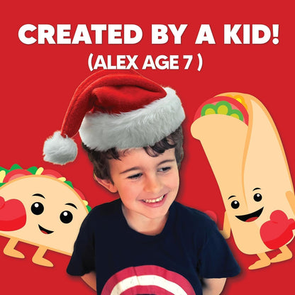 Taco vs Burrito - The Wildly Popular Surprisingly Strategic Card Game Created by a 7 Year Old - a Family-Friendly Party Game for Kids, Teens & Adults - Available at All In One Marketplace Canada