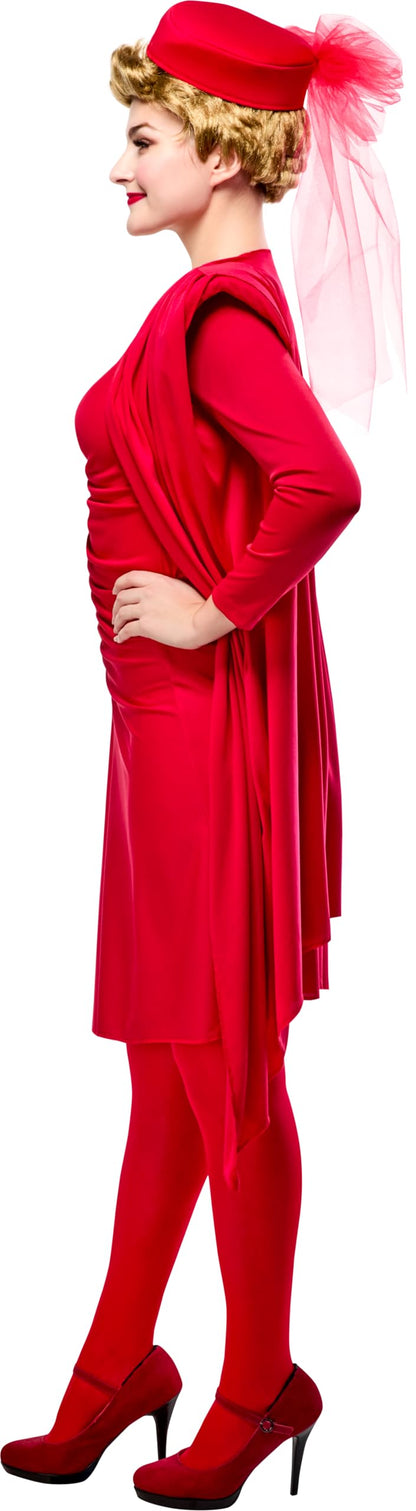 Ensemble de costume de Blanche pour femme, des Golden Girls, par Rubies, avec perruque, taille M, look emblématique de la série télévisée, parfait pour Halloween, les fêtes et plus encore