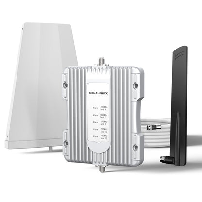 SignalBrick Cell Phone Booster for House & Cottage, Boost 3G 4G & LTE 5G Data Up to 3,000 sq ft, Cell Signal Booster Canada Support All Canadian Carriers-Bell, Telus, Rogers, Fido Etc