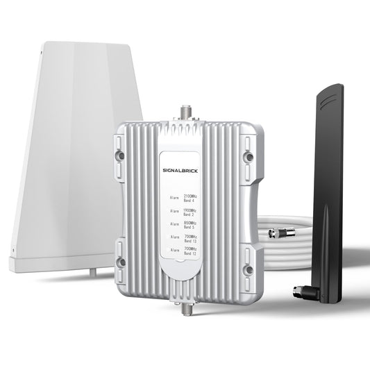 SignalBrick Cell Phone Booster for House & Cottage, Boost 3G 4G & LTE 5G Data Up to 3,000 sq ft, Cell Signal Booster Canada Support All Canadian Carriers-Bell, Telus, Rogers, Fido Etc