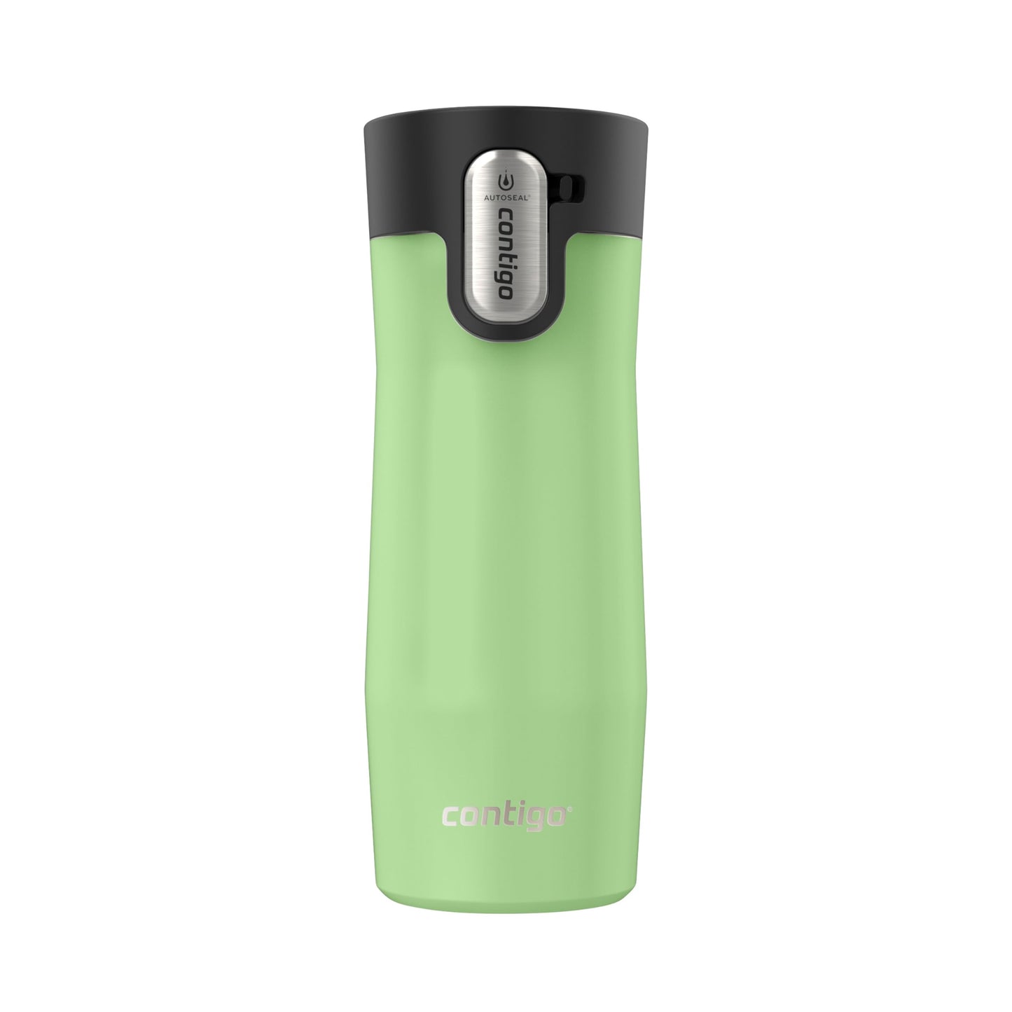 Contigo West Loop 3.0 Stainless Steel Travel Mug with Tea-Bag Hook & Spill-Proof Lid, Vacuum-Insulated Reusable Cup Coffee and Tea, 16 oz (473 mL), Cucumber - Keeps Drinks Hot up to 11 Hours 🍁 All In One Marketplace Canada