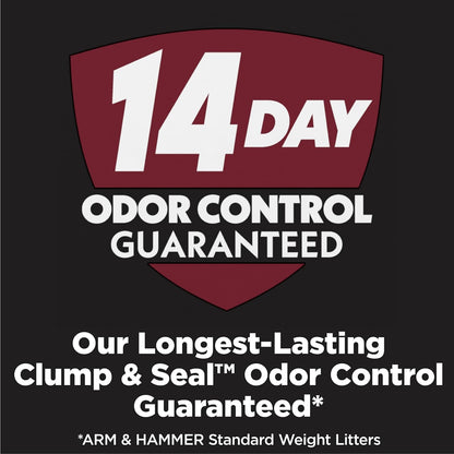 Arm & Hammer Platinum Cat Litter, Clump & Seal, Extra Strength Complete Odour Sealing with 14 Days of Odour Control, Multi-Cat, Hard Clumping Clay, 99.99% Dust Free, 12.47kg (Pack of 1)