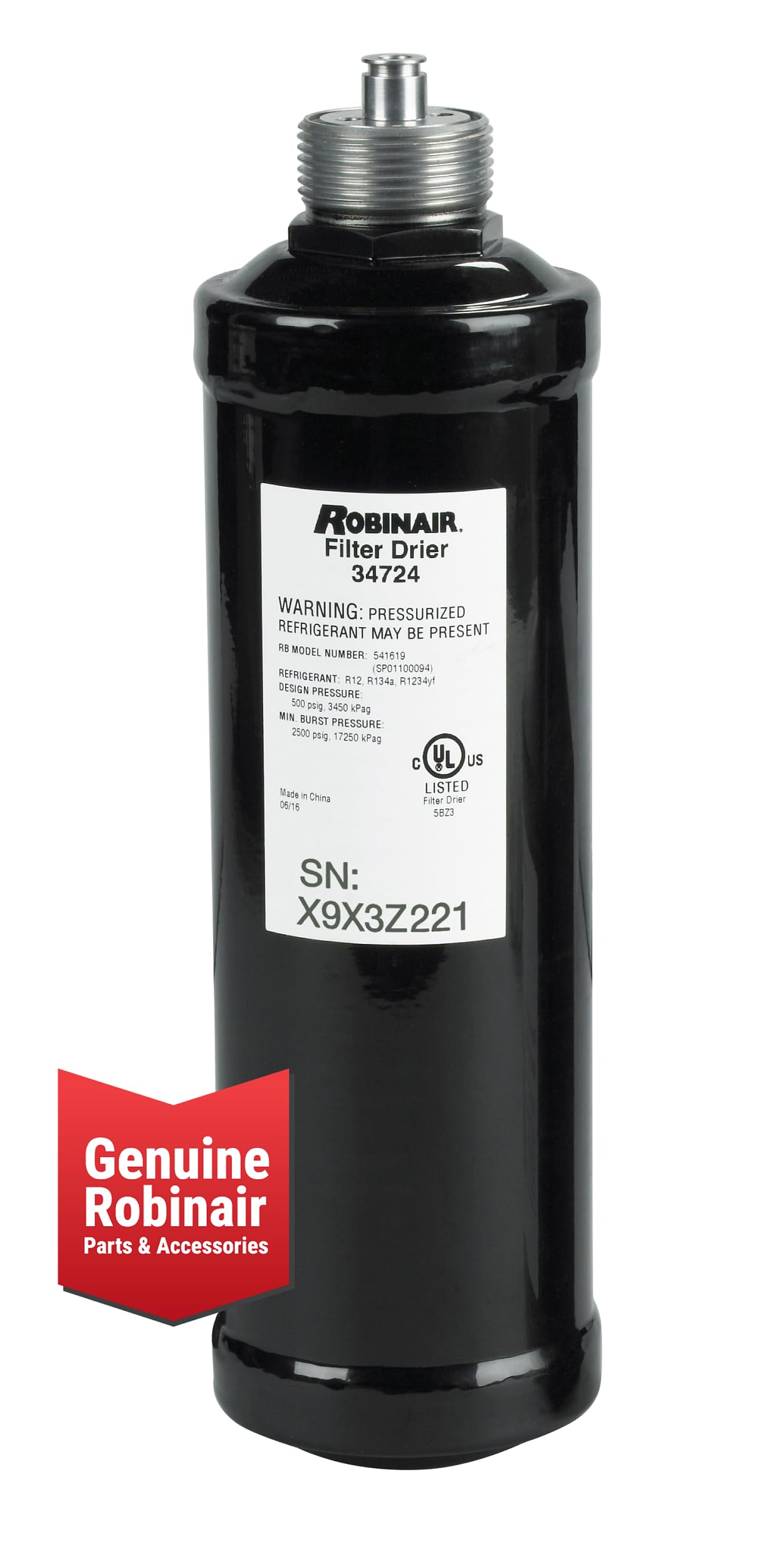 Robinair 34724 Spin On Filter Drier Robinair