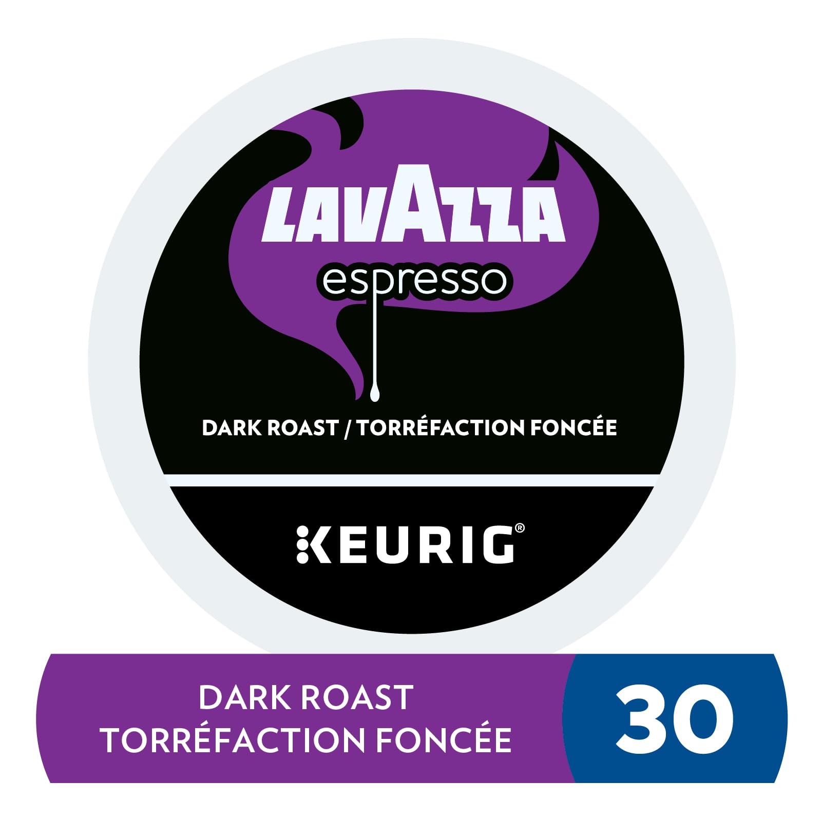 Lavazza Espresso Dark Roast K-Cup Coffee Pods, 30 Count For Keurig Coffee Makers