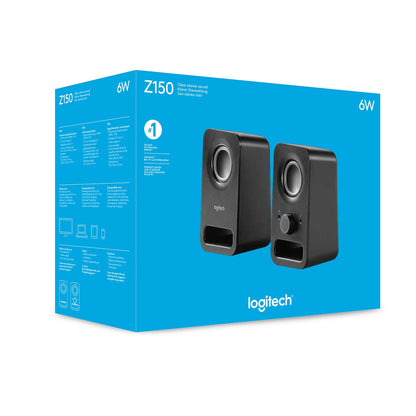 Logitech Z150 Stereo Multimedia Speakers - Black