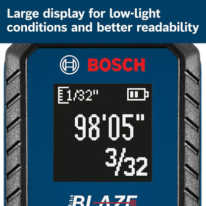 BOSCH GLM100-23 100 Ft Blaze Laser Distance Measure, Includes 2 AA Batteries, Distance Measuring Laser - Available at All In One Marketplace Canada