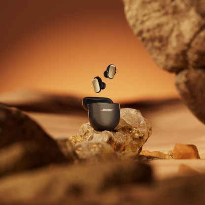 Bose QuietComfort Ultra Earbuds (2nd Gen) - Wireless Noise Cancelling Earbuds with Mic, Immersive Audio, USB-C Charging, Up to 6 Hours Battery, IPX4 Rating, Desert Gold - Limited Edition BOSE