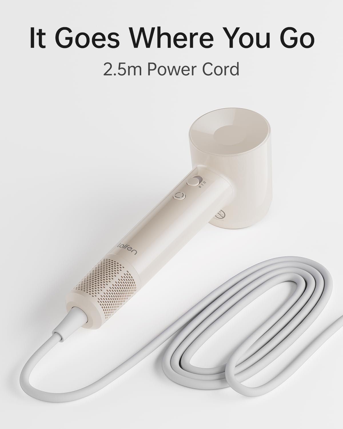 Laifen SE Lite Professional Hair Dryer, High-Speed Blow Dryer 100,000 RPM Brushless, Ionic Hair Dryer with Diffuser for Curly Hair , Fast Drying Low Noise, Diffuser Hair Dryer for Women and Men Lightweight Thermo-Control with 2 Nozzles, HD110 - Available at All In One Marketplace Canada