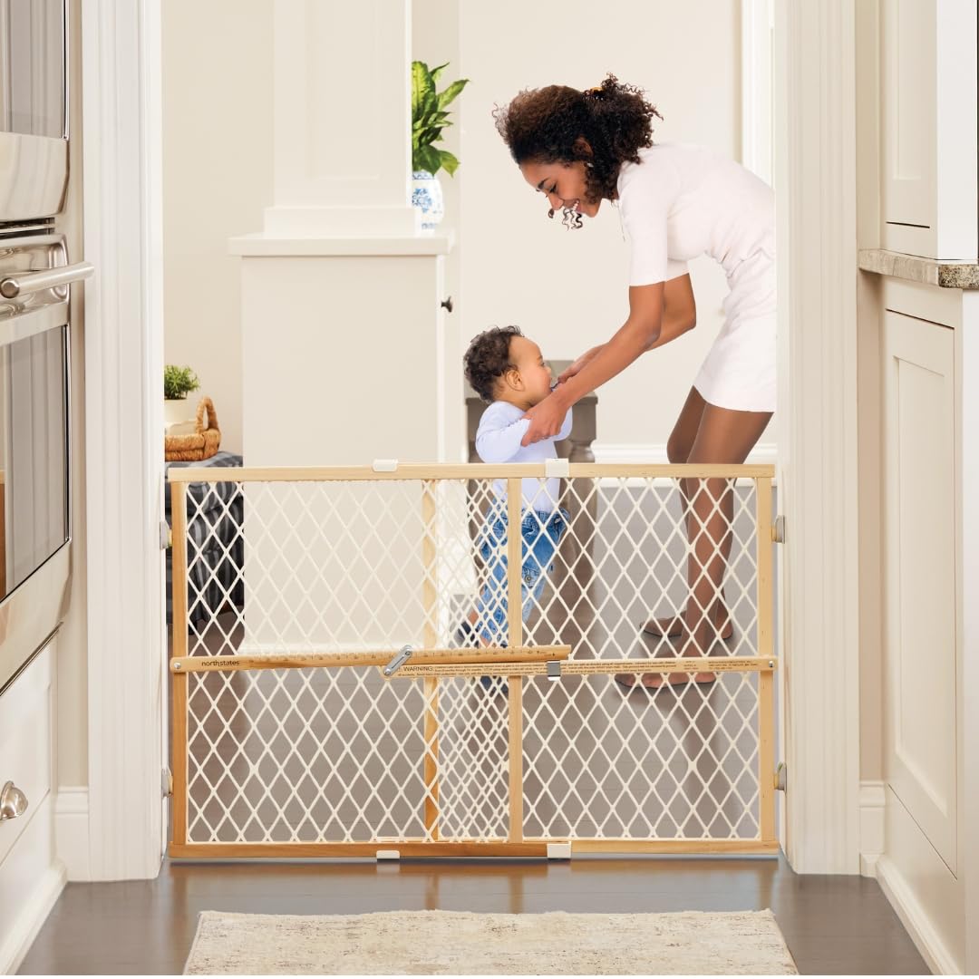Toddleroo by North States North State Diamond Mesh Gate, Brown