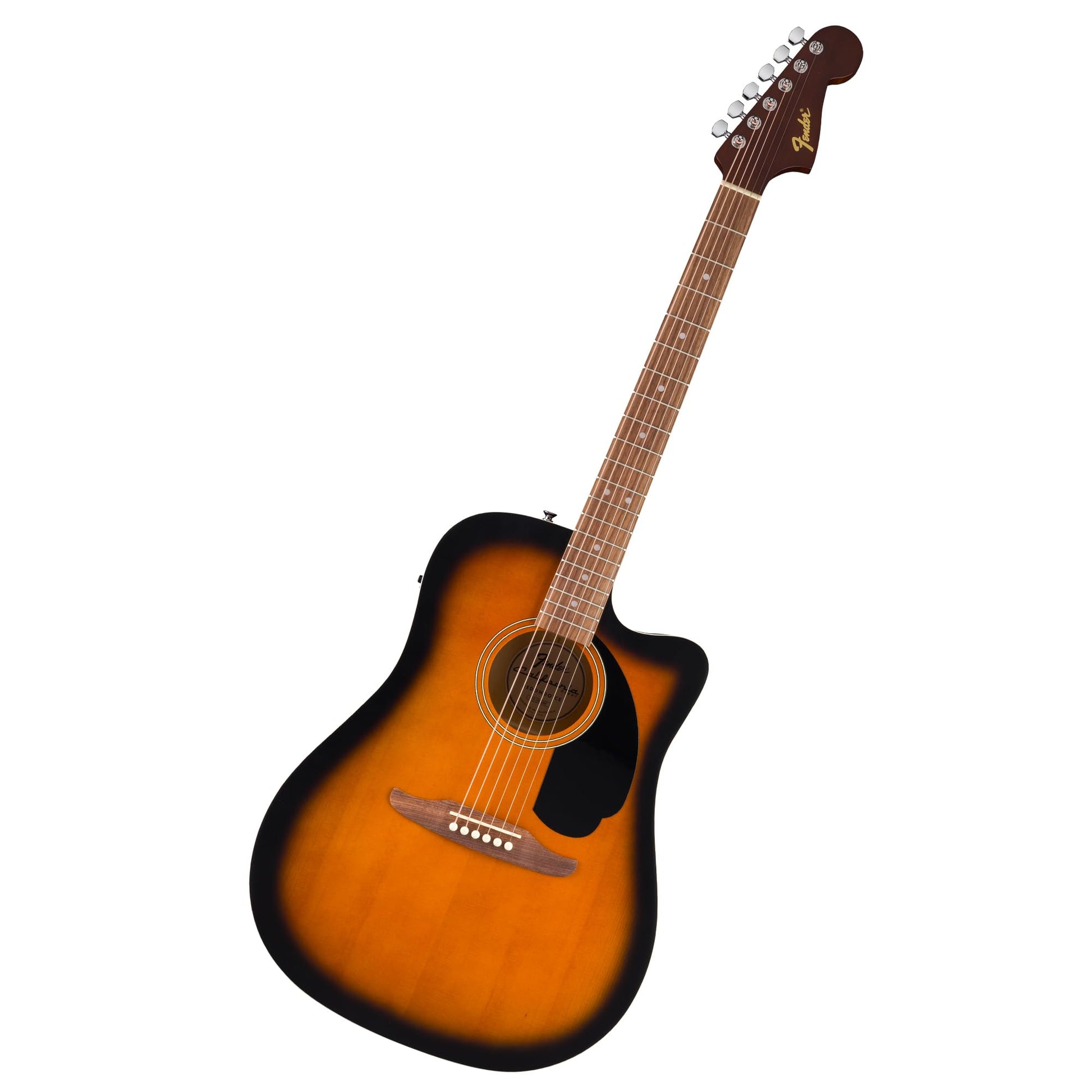 Fender California Debut Redondo CE Series Acoustic Guitar, Beginner Guitar, 2-Year Warranty, Includes Built-In Tuner, 2-Tone Sunburst Fender