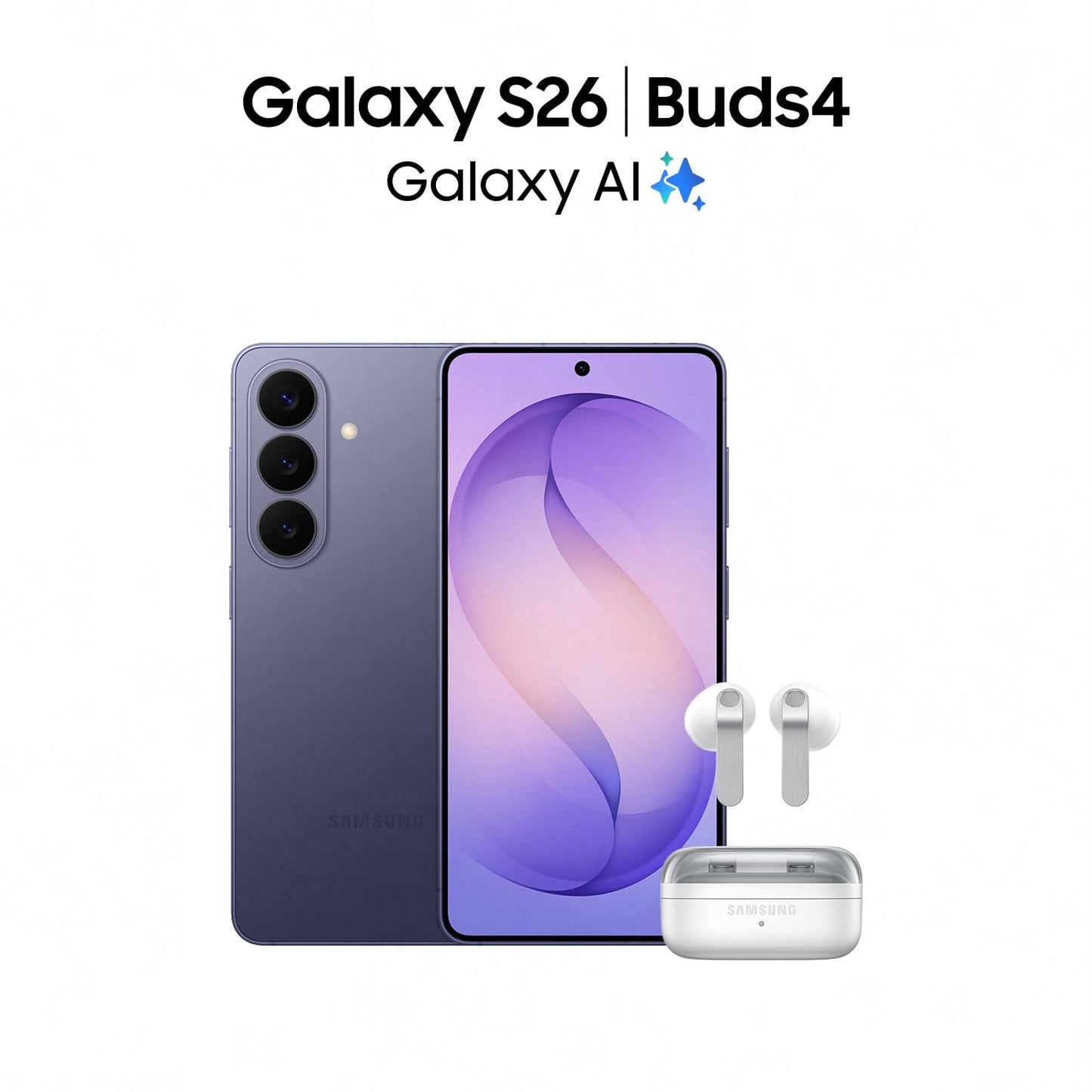 Samsung Galaxy S26 5G - Cobalt Violet, 256GB (CAD Version & Warranty, Unlocked) - 6.3" Privacy Display, Snapdragon 8 Elite Gen5, 50MP, Photo Assist with Galaxy AI - Financing Available 🍁 All In One Marketplace Canada