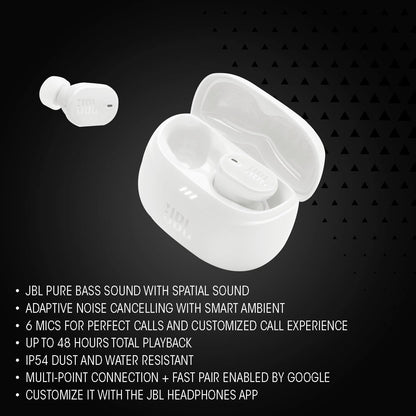 JBL Tune Buds 2 - True Wireless Noise Cancelling Earbuds - Black