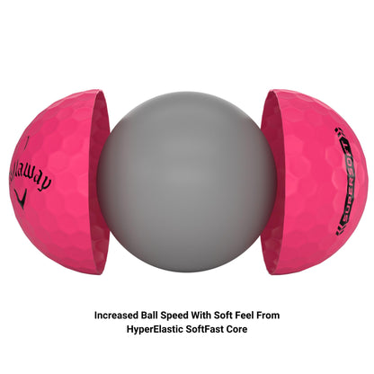 Callaway Golf Supersoft Golf Balls (2023, Pink)