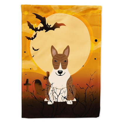 Caroline's Treasures BB4403CHF Halloween Bull Terrier Brindle Canvas House Size Flag, Large, Multicolor