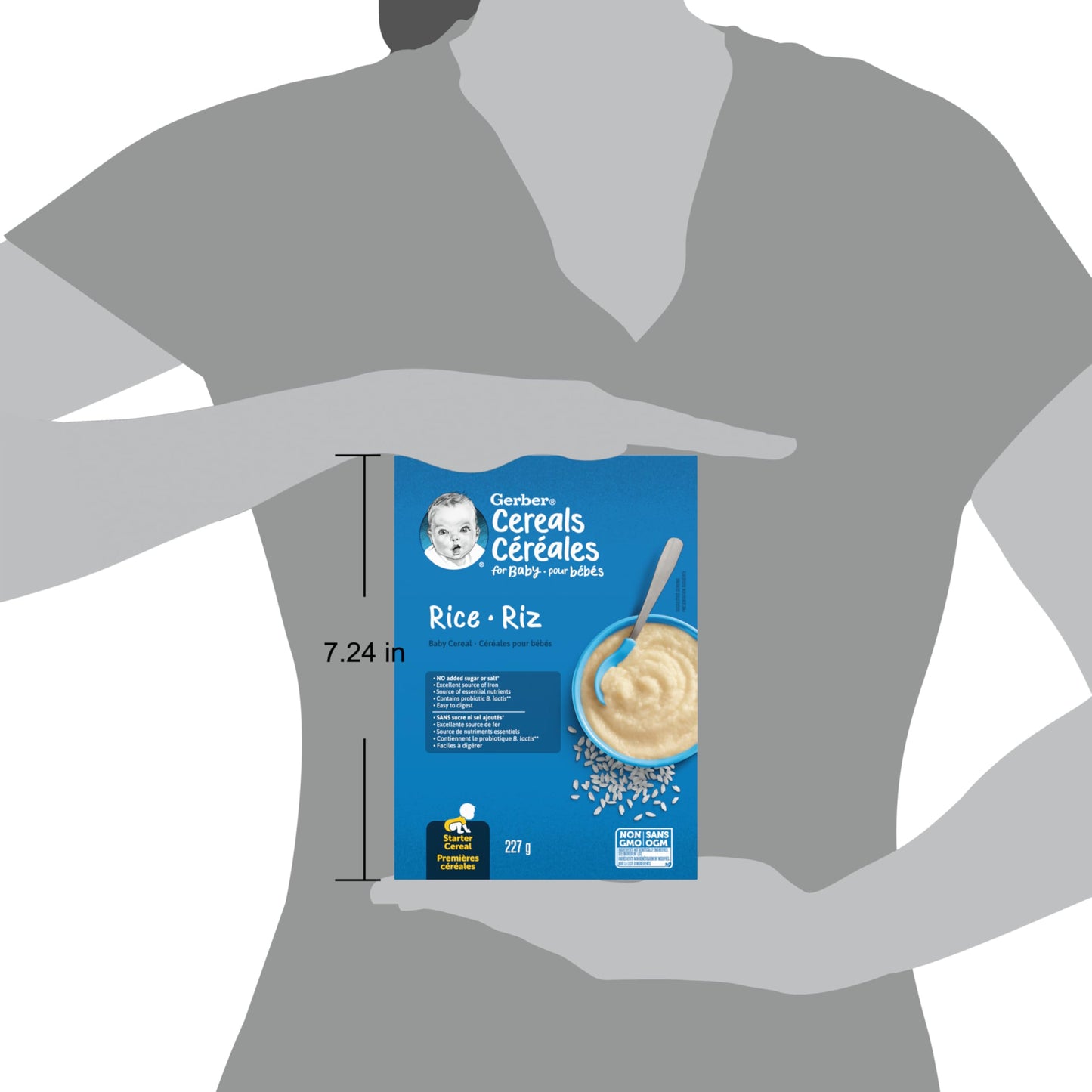 Gerber Stage 1 Rice Cereal - First Foods for Baby, 227g, 6-Pack
