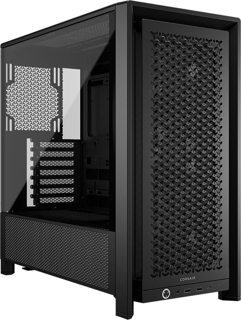 CORSAIR Frame 4000D RS Modular High Airflow Mid-Tower PC Case – 3X CORSAIR RS Fans – InfiniRail™ Fan Mounting System – Fits Multiple 360mm Radiators – Reverse Connector Motherboard Compatible – Black 🍁 All In One Marketplace Canada