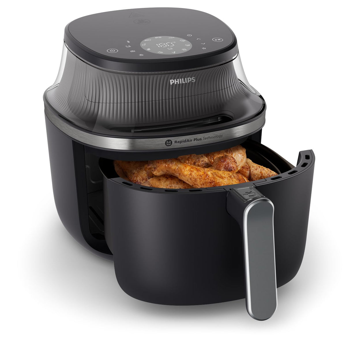 Philips 3000 Series Air Fryer with Window, 16 Ways to Cook, 6.5 Qt, Black